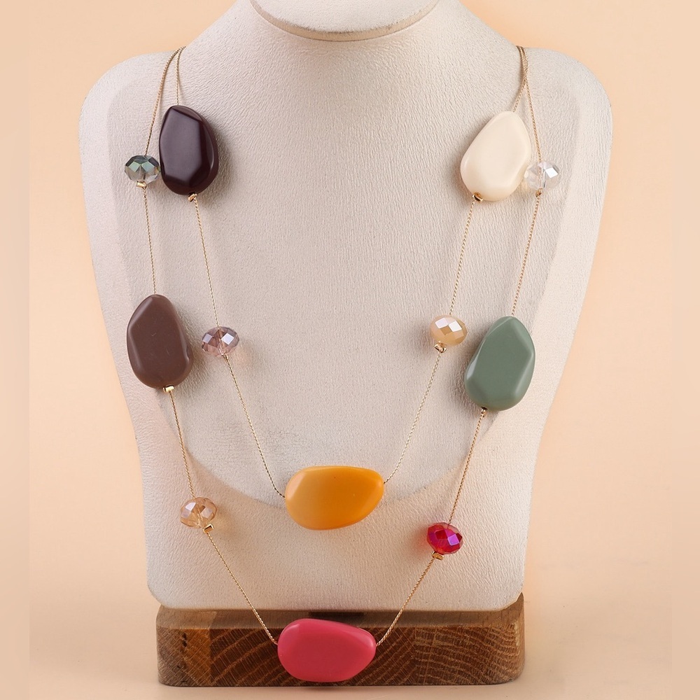 Multicolor Stone Necklace